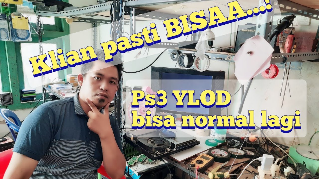 Servis ps3|| ps3 Slim seri 20 kerusakan YLOD
