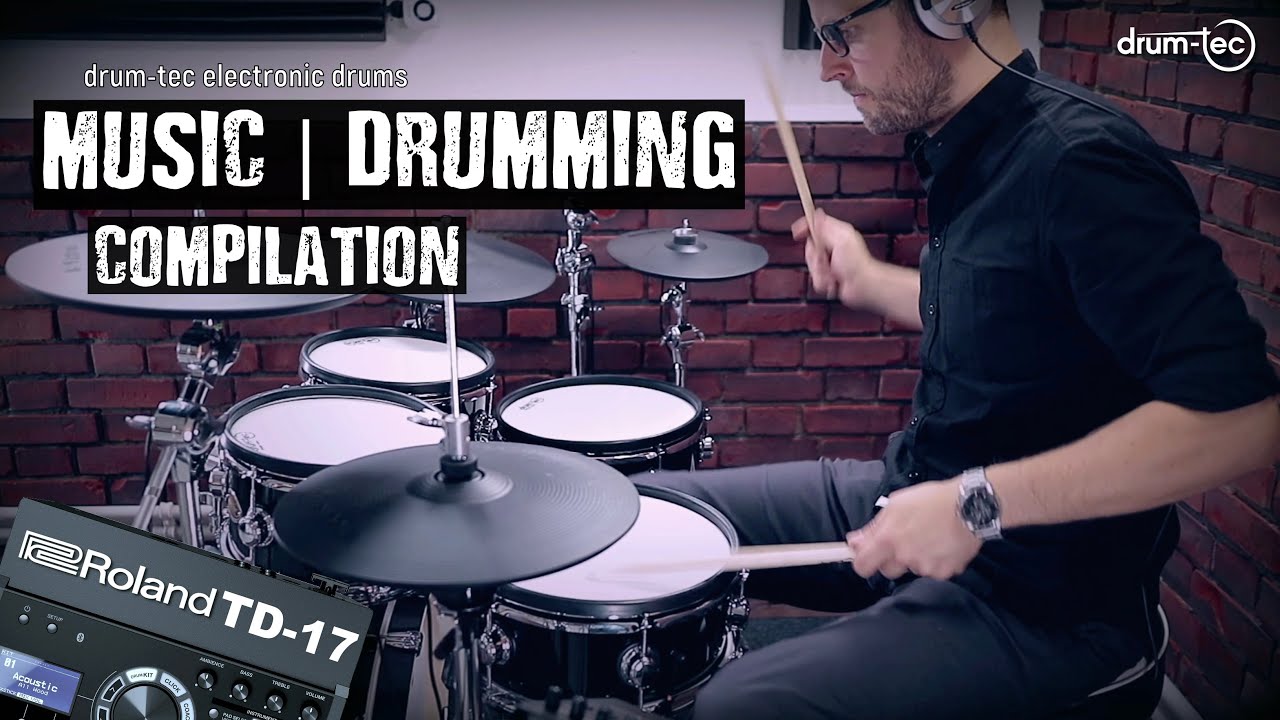 Roland TD-17 sound module on drum-tec electronic drums MUSIC MIX