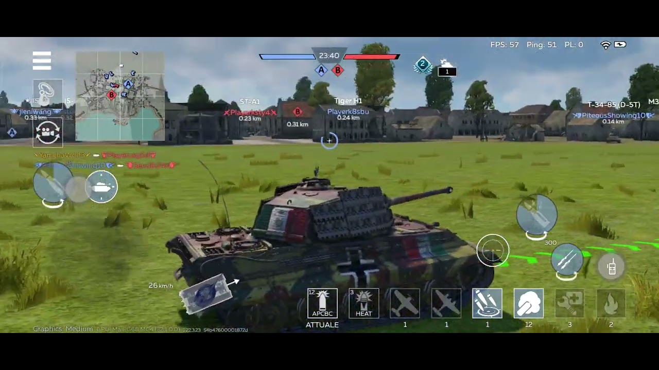War Thunder Mobile Tiger II 🥰🥰uno dei miei carri armati preferiti