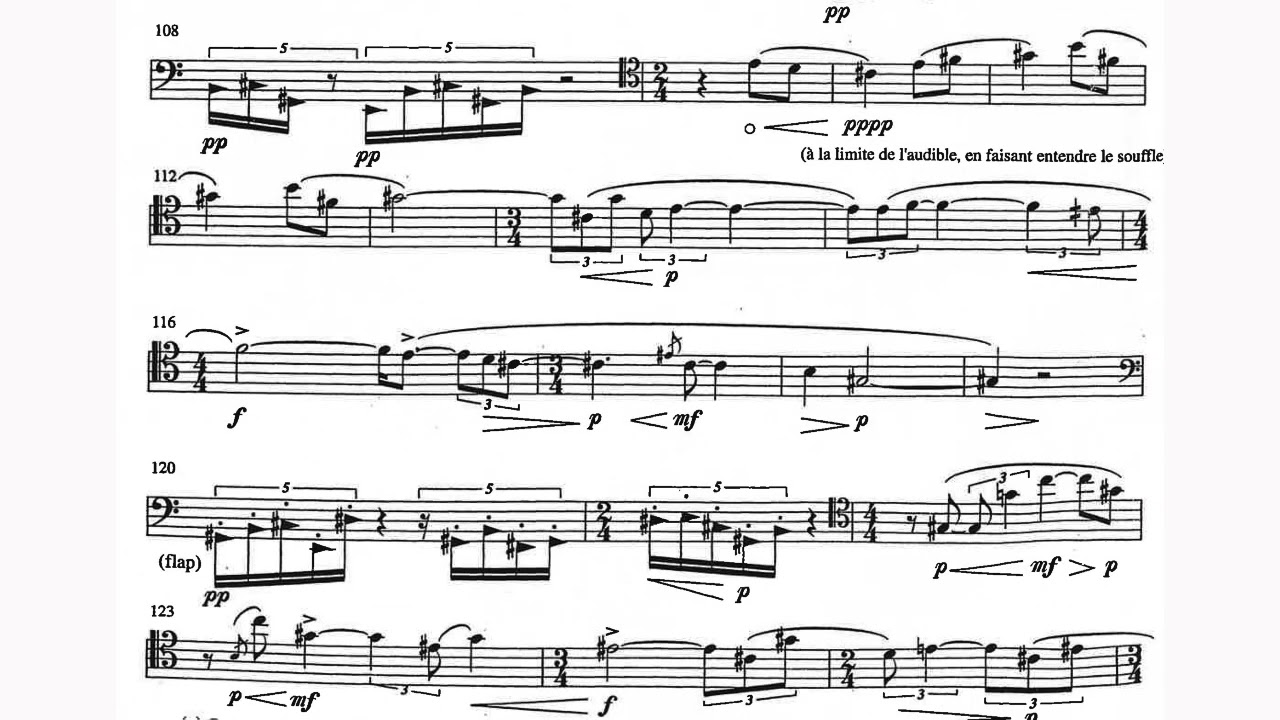 Philippe Hersant - Hopi for Bassoon (1994) [Score-Video]