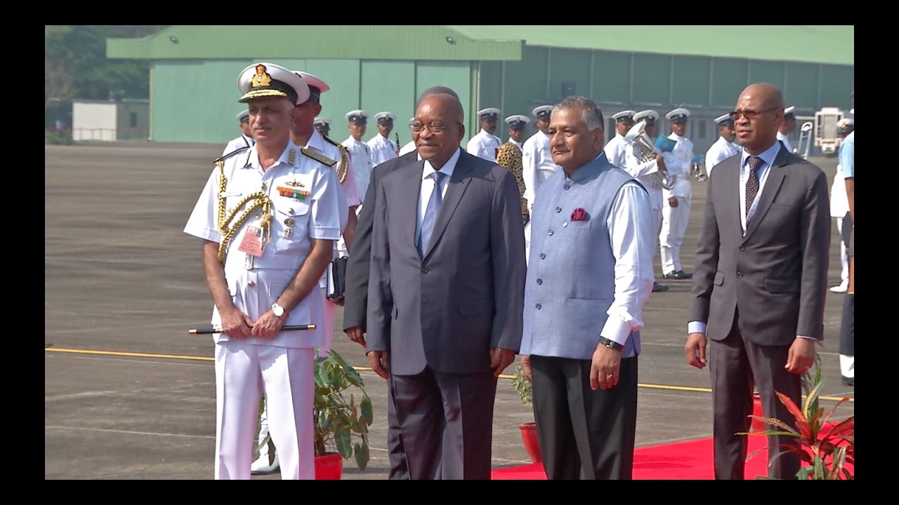 President Jacob Zuma arrives in India, Goa for the 8th BRICS Summit, 15 October 2016
