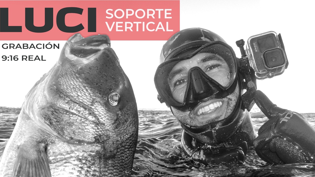 🔱Soporte Vertical 9:16 para Pesca Submarina | Graba desde tu Máscara sin Recortes
