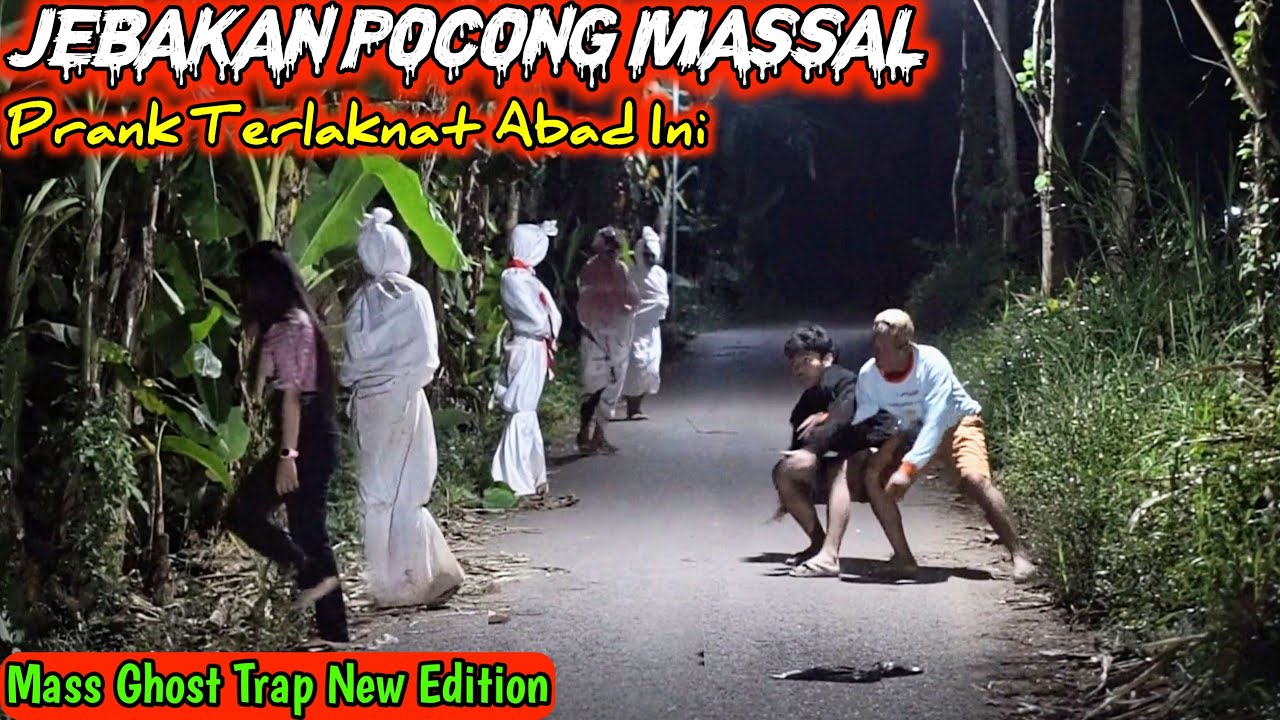 Jebakan Pocong Massal || Prank Terjahil Lucu Ngakak || Mass Ghost Trap