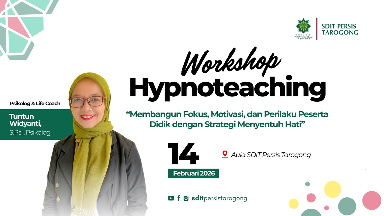 Workshop Hypnoteaching SDIT Persis Tarogong
