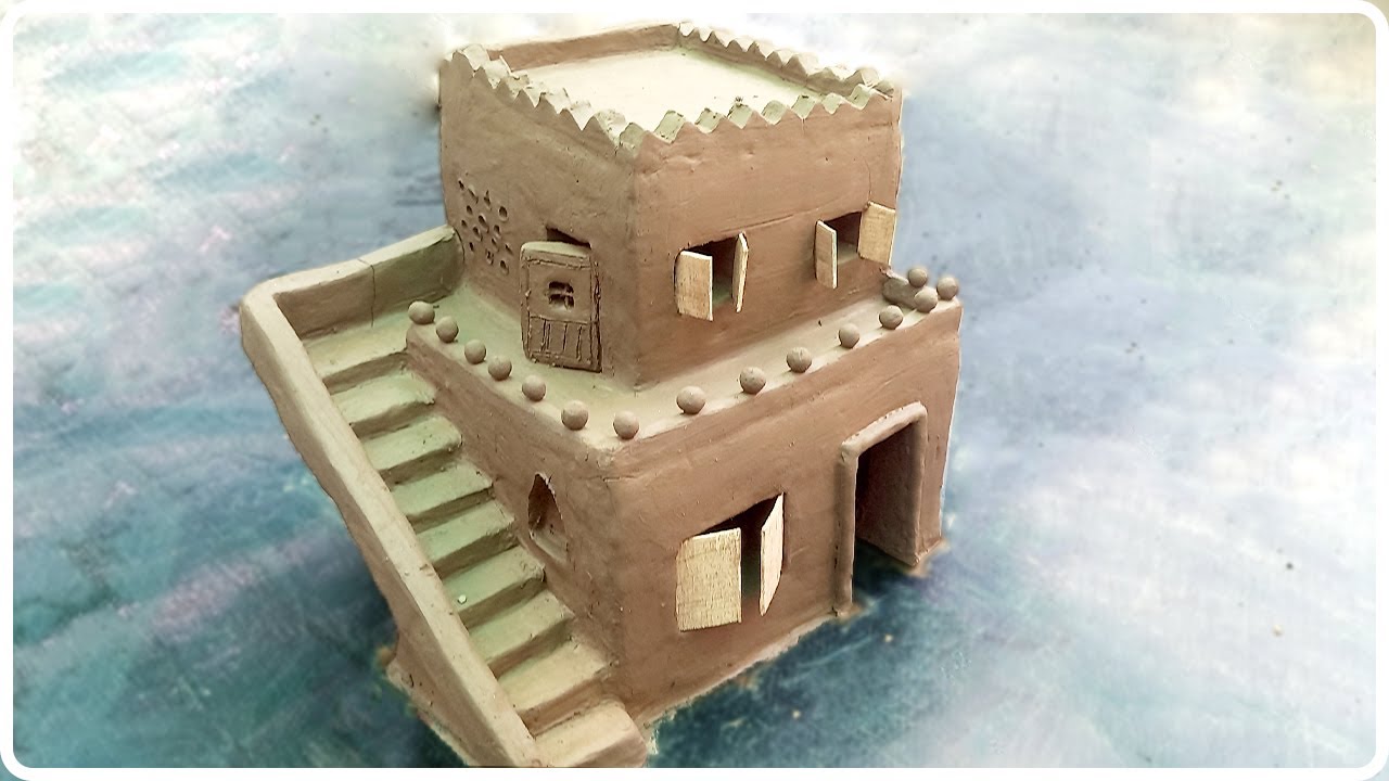 Miniature Clay House | how to make Clay House