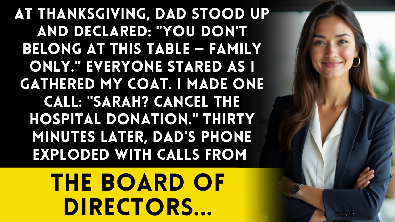 At Thanksgiving, Dad Said 'You Don't Belong Here' &mdash; So I Called My Assistant