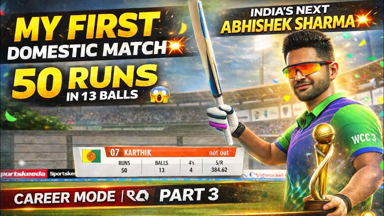 சம்பவம் 💥..My Career Mode Part -3 All-Rounder Journey Begins 🔥🏏 #tamilgamer #cricket #cricketlover 