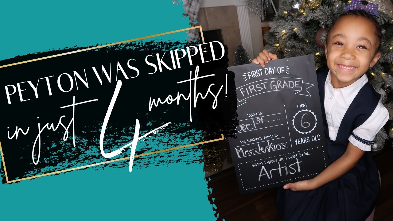 My Child Skipped a Grade Level - From Kindergarten to 1st Grade in 4 months! | Single Mom Chronicles