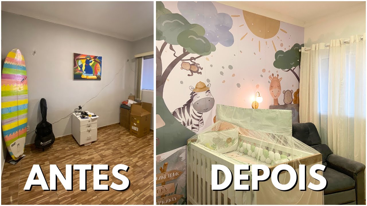 REFORMA&nbsp;COMPLETA&nbsp;DO QUARTO&nbsp;DE BEBE&nbsp;- Quarto&nbsp;de Menino&nbsp;Safari