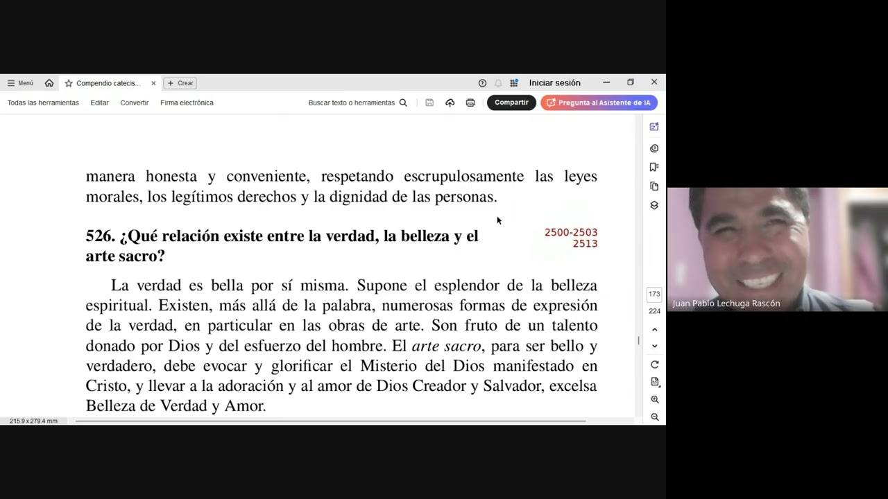 SESIÓN 170 El OCTAVO MANDAMIENTO: Verdad, belleza y arte sacro