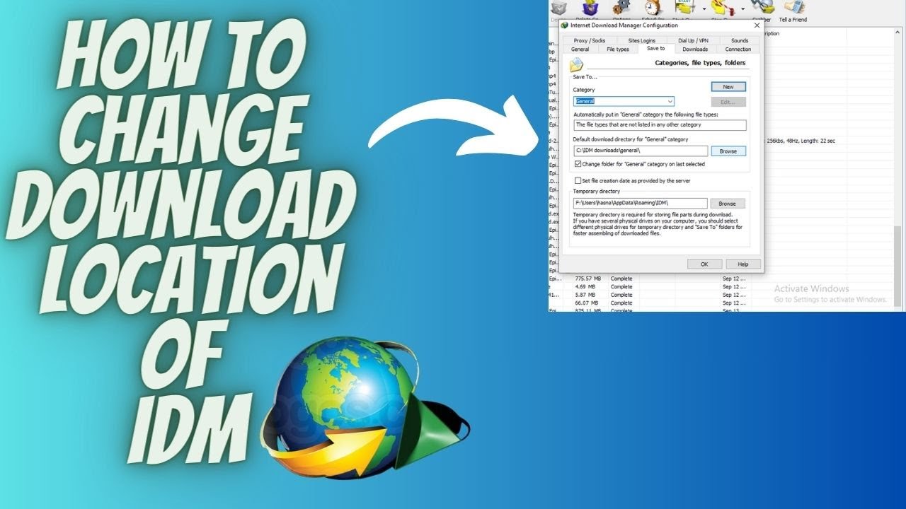 how to change download location loction of IDM | easiest way