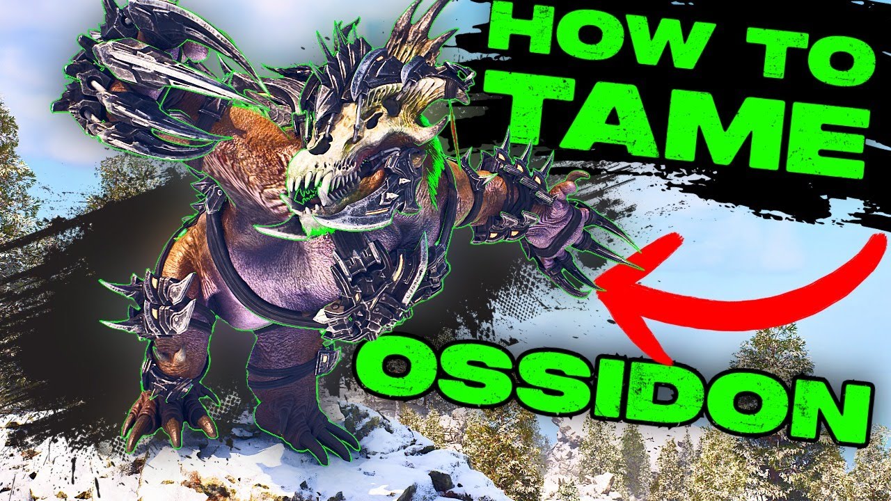 Как приручить Оссидона в Ark Survival Ascended!!! Легко приручить со 100% эффективностью Оссидона!!!