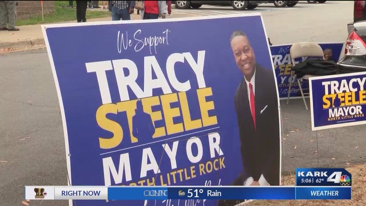 Tracy Steele Mayor campaign signs vandalized