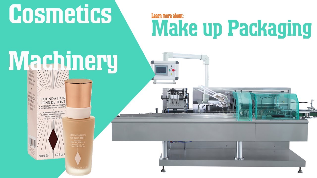 Cosmetic machinery | make up products packing machine | bottle cartoning machine
