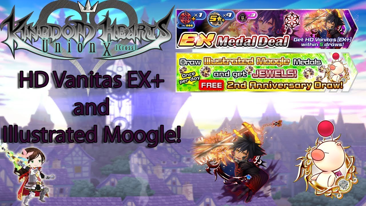 KHUX - HD Vanitas EX+ and Illustrated Moogle Banners pulls!