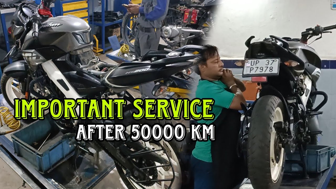 pulsar ns200 full service and cost | 55000 ke bad service mein ns200 ka sab change Kara diya