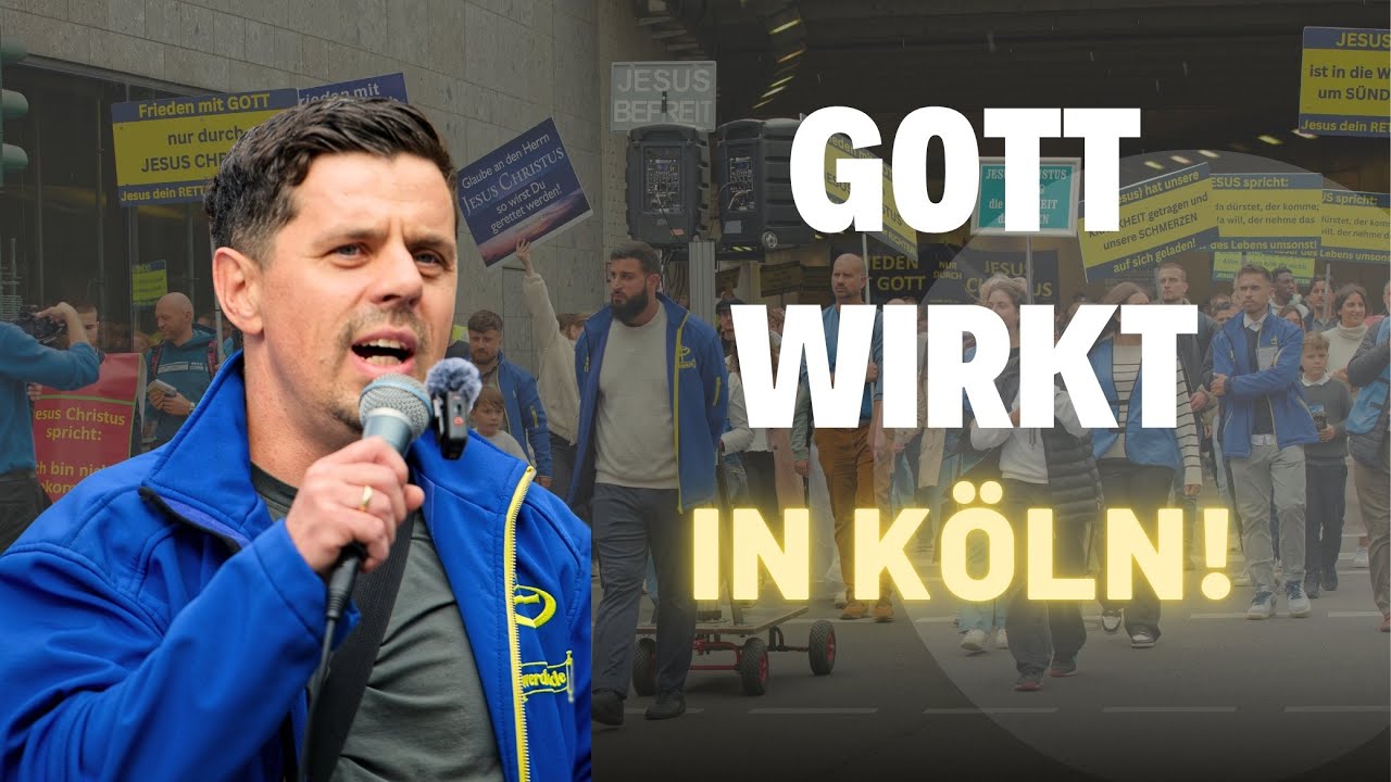 DAS passiert, wenn HUNDERTE Christen K&ouml;lns Stra&szlig;en f&uuml;llen