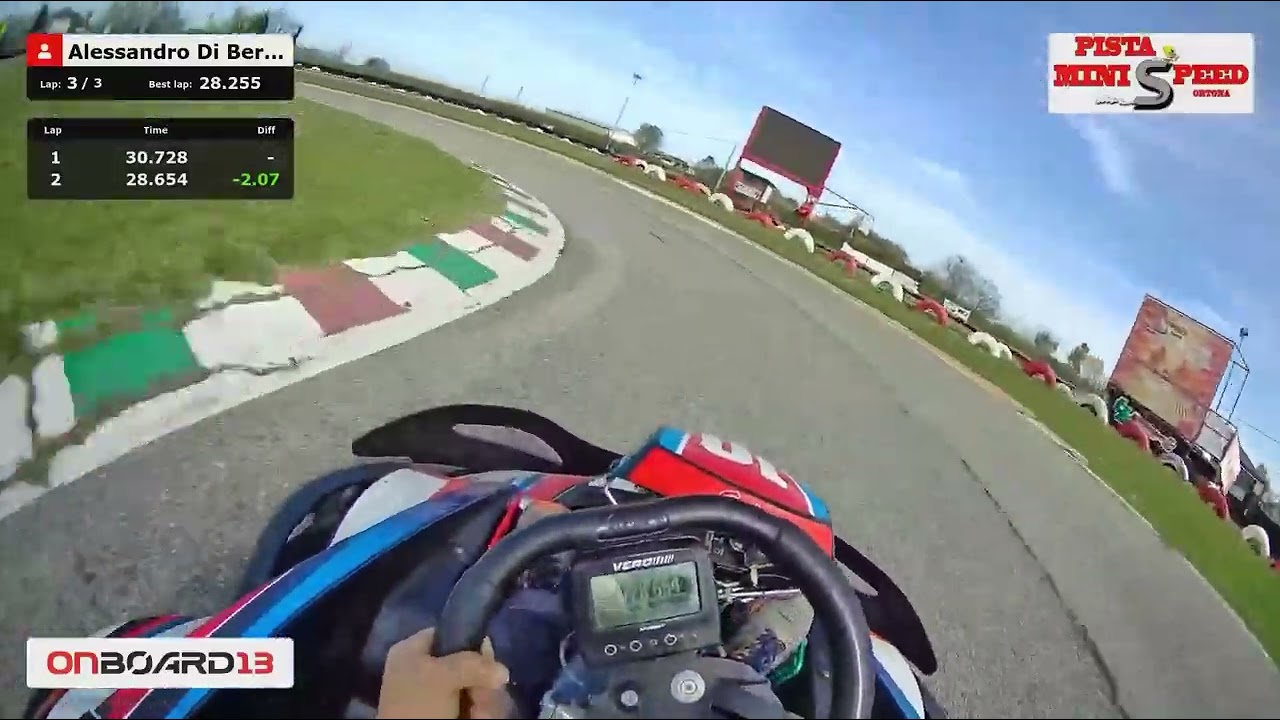OnBoard13 - Great lap on Pista Mini Speed, Ortona, Italy!