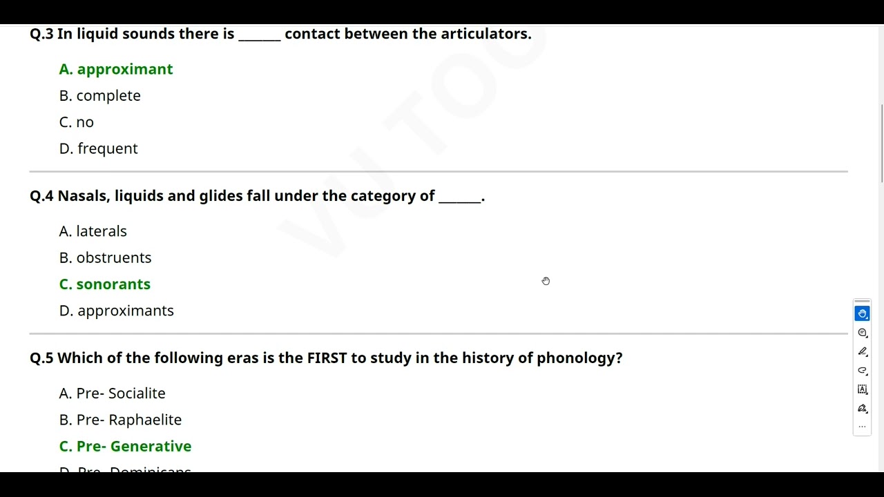Virtual University ENG507 Quiz 1 Solved Spring 2026 | Virtual University Latest Quiz