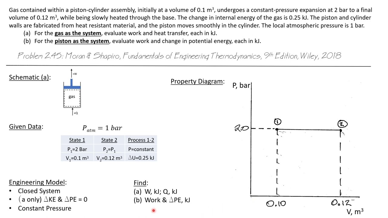 Closed System Energy Balance -- Engineering Thermodynamics 16/107