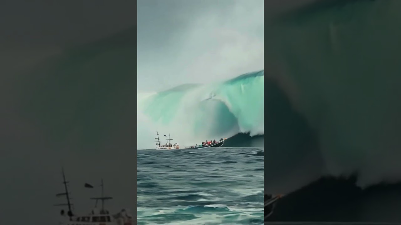 Fishing Boat Faces Giant Wave! A Test of Skill and Courage! 
