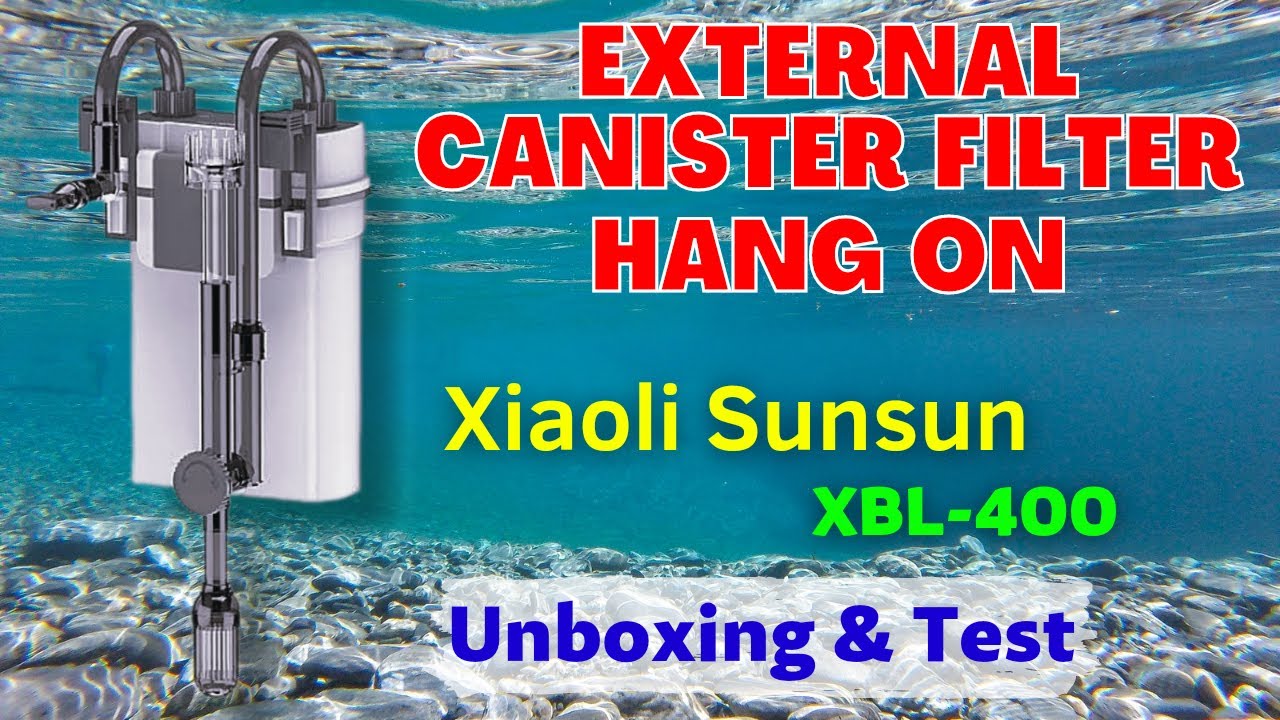 Распаковка и тестирование внешнего фильтра-контейнера Hang-On Xiaoli Sunsun XBL-400