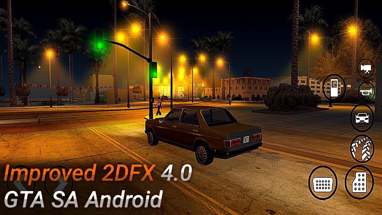 GTA SA Android - Improved Lamppost Effect 2DFX 4.0 Final Version