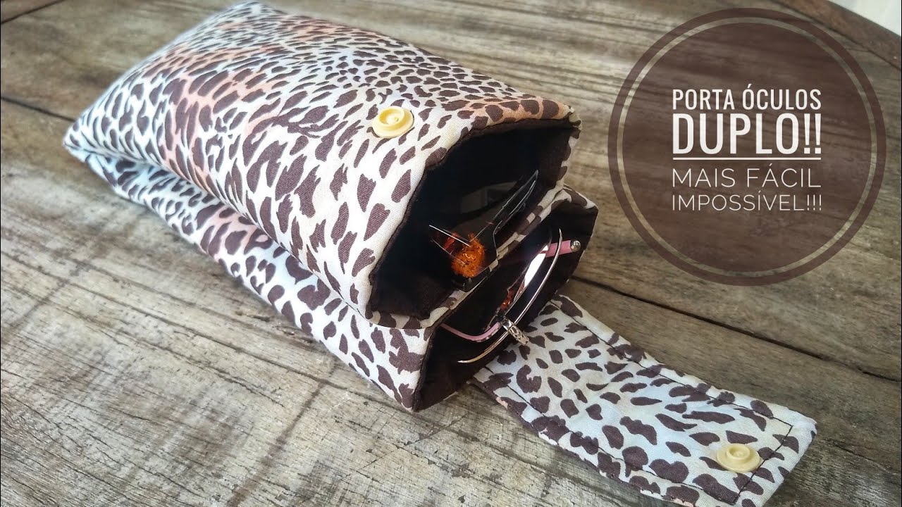 Porta óculos duplo - Mais fácil impossível!#portaoculos #portaoculosduplo