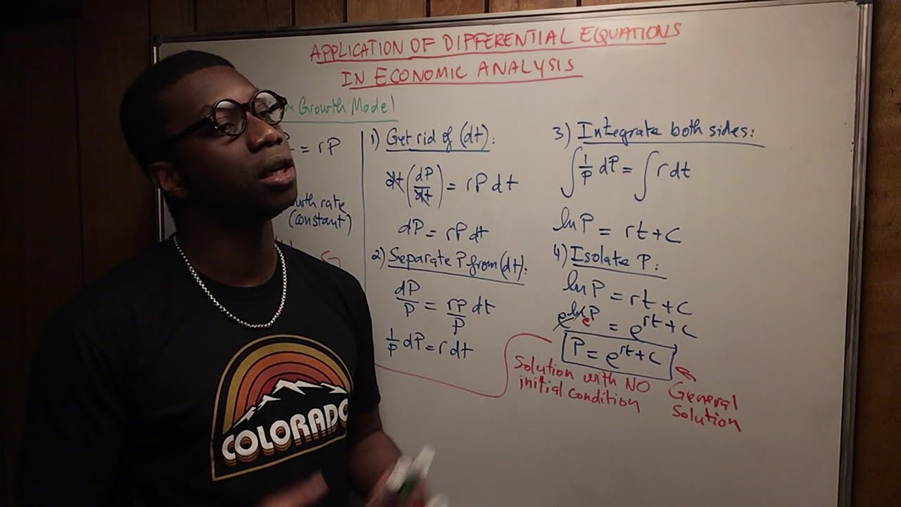 Application of Differential Equations in Economic Analysis