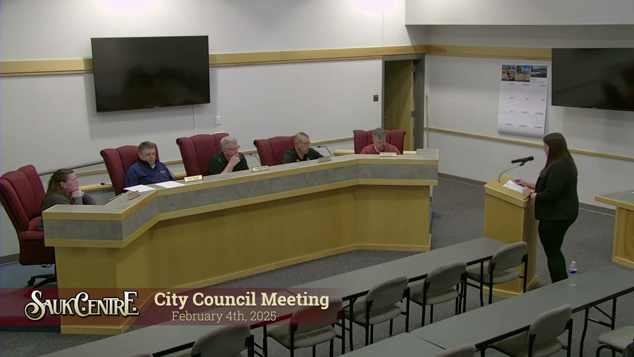 Sauk Centre City Council Meeting 02-04-2026