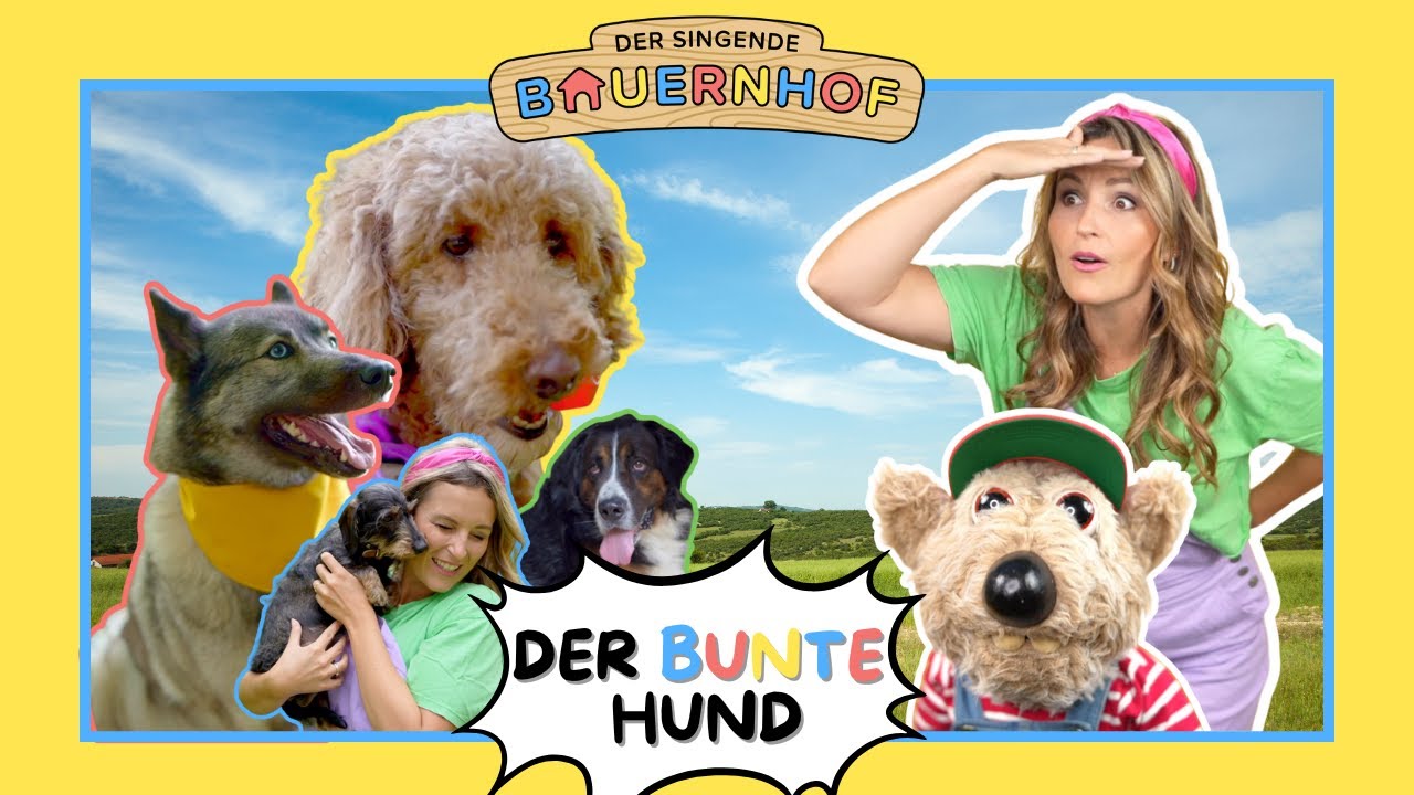 DER BUNTE HUND 🐕🌈 Farben lernen & Toleranz | Kinderlieder | Der singende Bauernhof