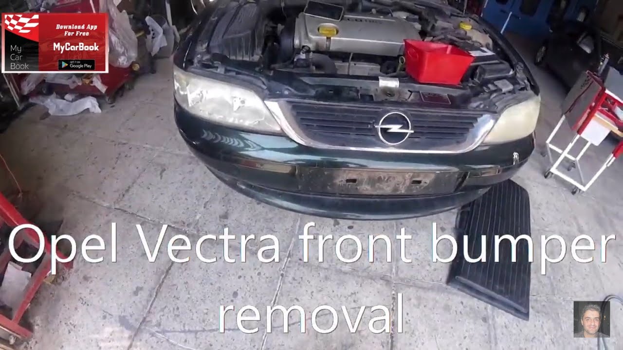 Opel Vectra  B (1995 - 2002)  front bumper removal