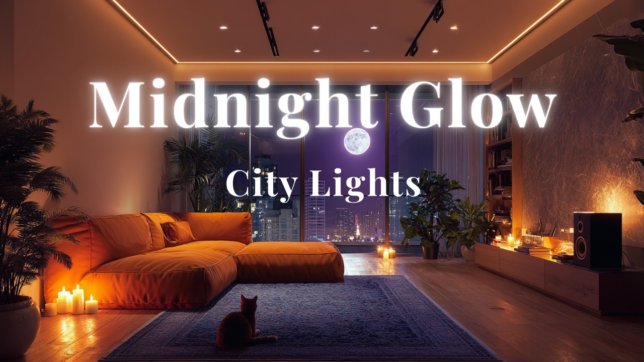 Midnight Glow City Lights ｜ 1 Hour deep night lofi ~ smooth beats for concentration 🌙