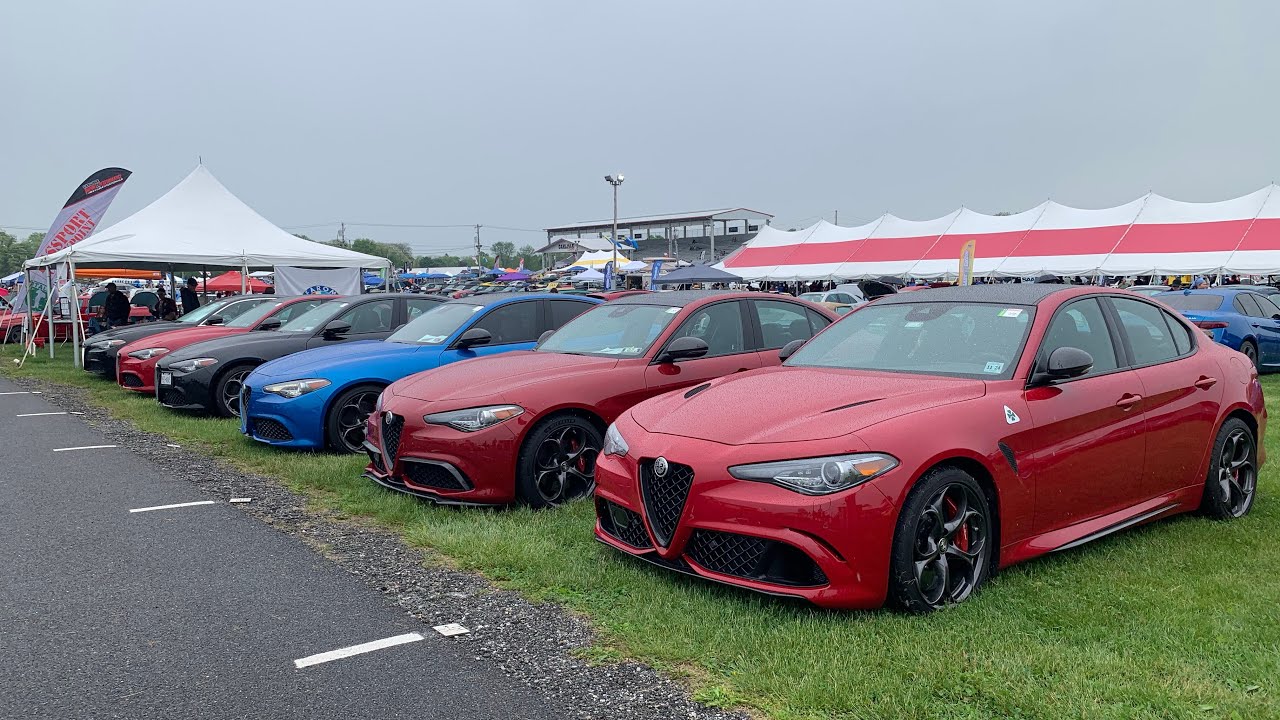 Alfa Romeo gathering at the 2023 Carlisle Import & Performance Nationals: AROC of Central, PA