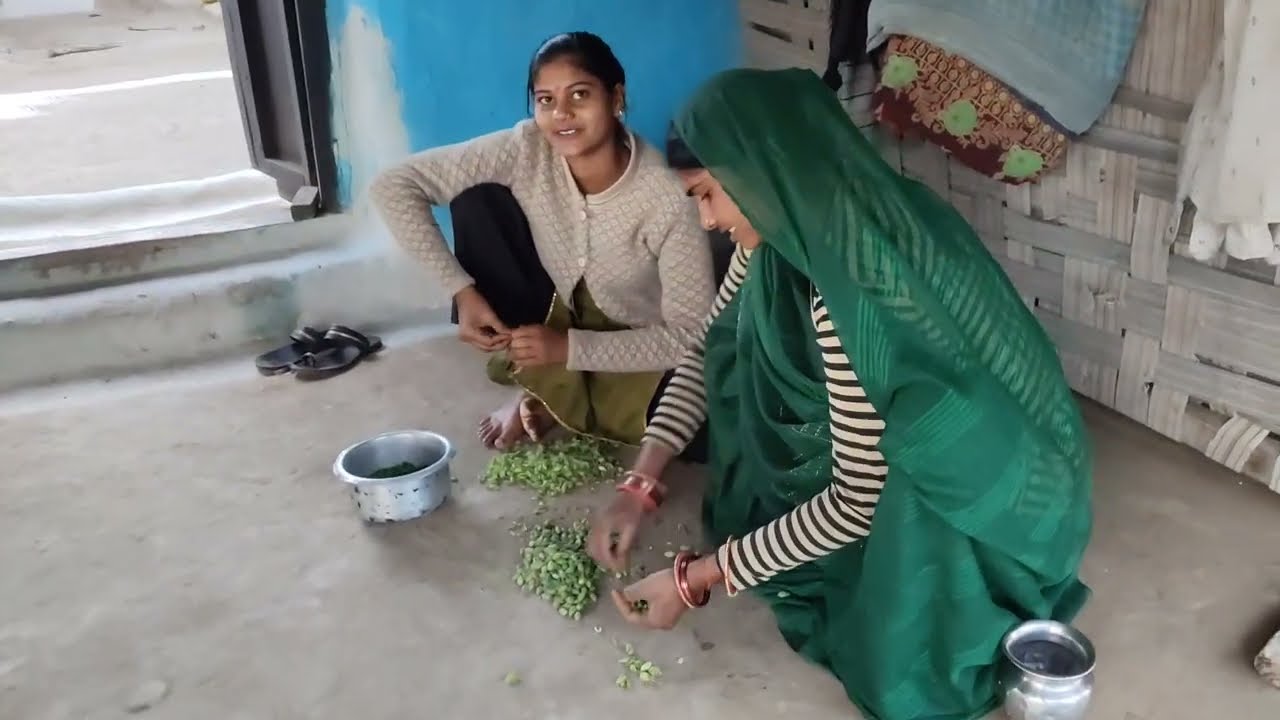 आज हम चना का निभौना बना रहे हैं l शुद्ध देशी चना का निभौना #poortiprajapativlog 