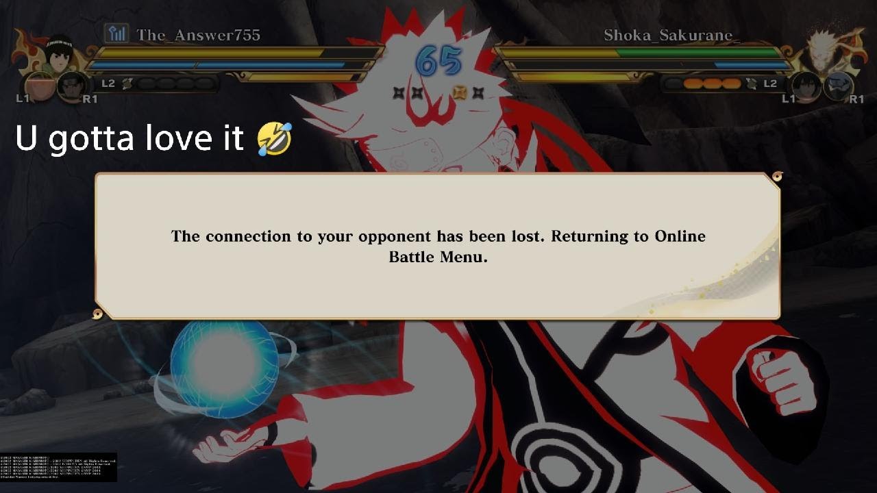 They cant handle it so they quit ! NARUTO STORM CONNECTIONS online Ranked gameplay No Commentary