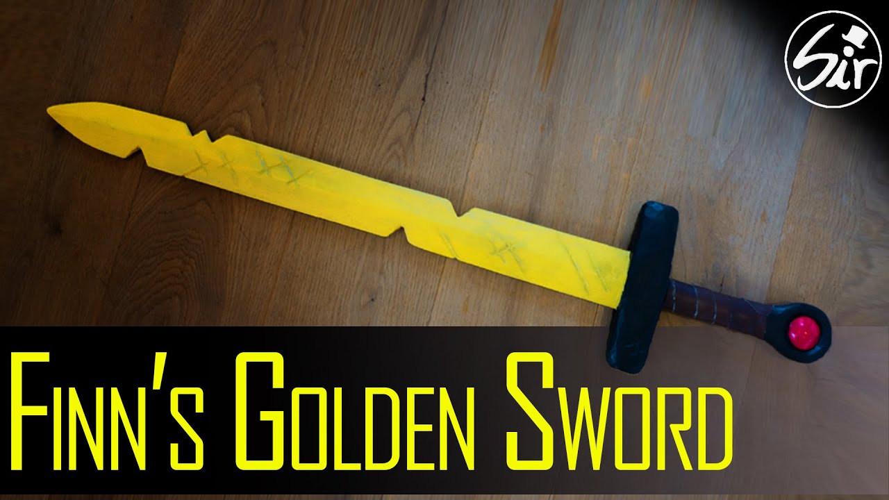 How to make Finn's Golden Sword out of Wood - DIY