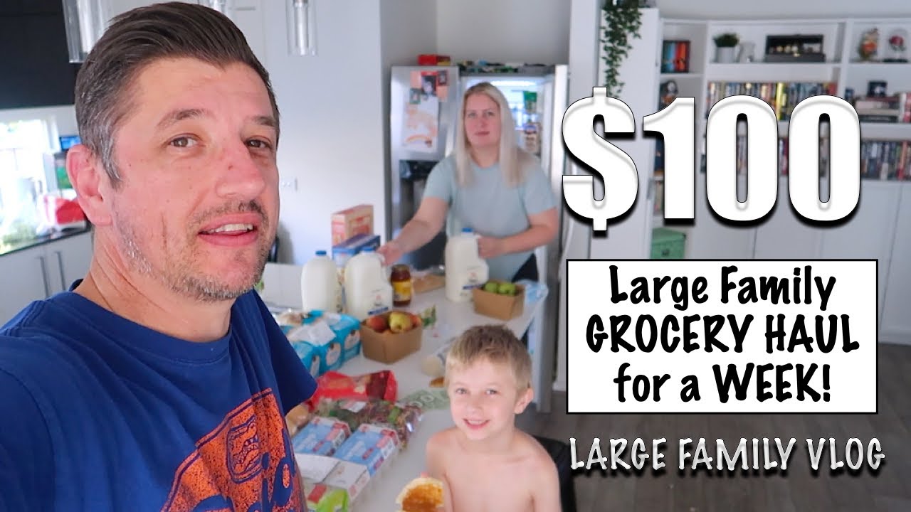 $100 *For a FAMILY of 10* WEEKLY GROCERY HAUL + Pantry Challenge
