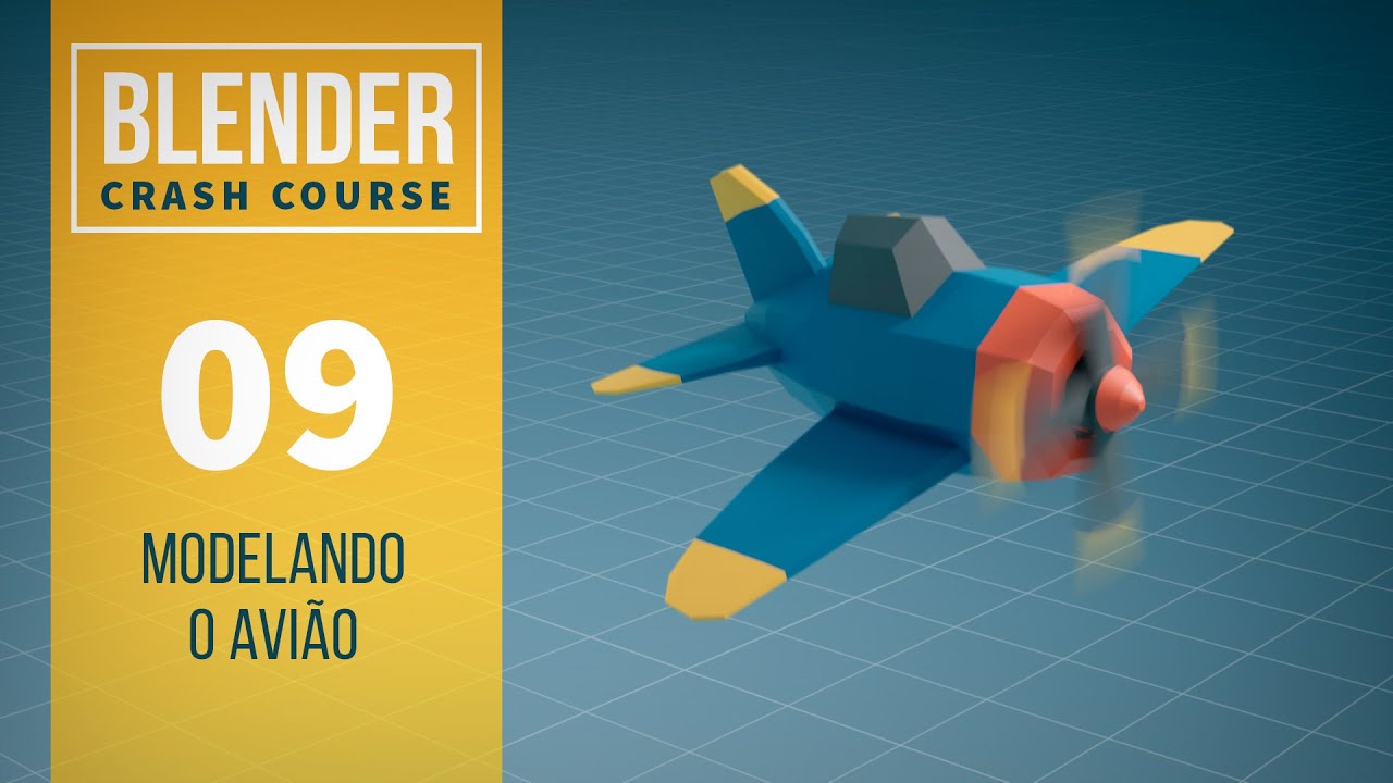 Modelando o Avião - Crash Course de Blender 2.8 #09