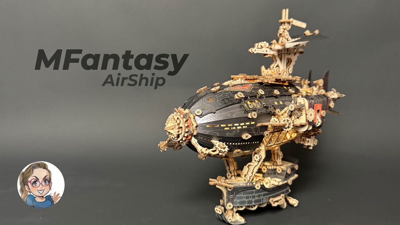 [3D Puzzle] Mfantasy Airship | 3D Wooden Mechanical Puzzle | DIY Engineering Adventure