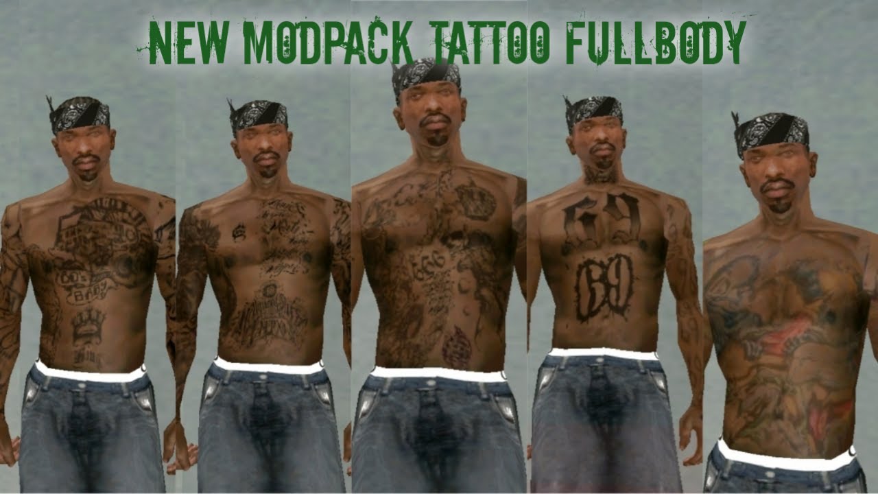 GTA: SA (android) | modpack tattoo gangster full body