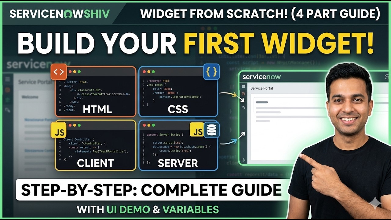 How to Create Your First ServiceNow Service Portal Widget - Complete Guide