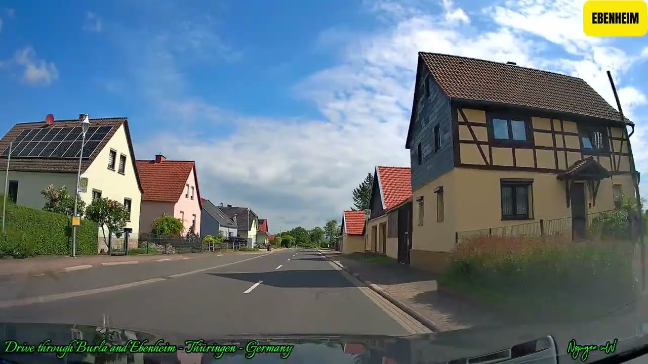 DRIVE THROUGH BURLA & EBENHEIM  - THÜRINGEN- GERMANY