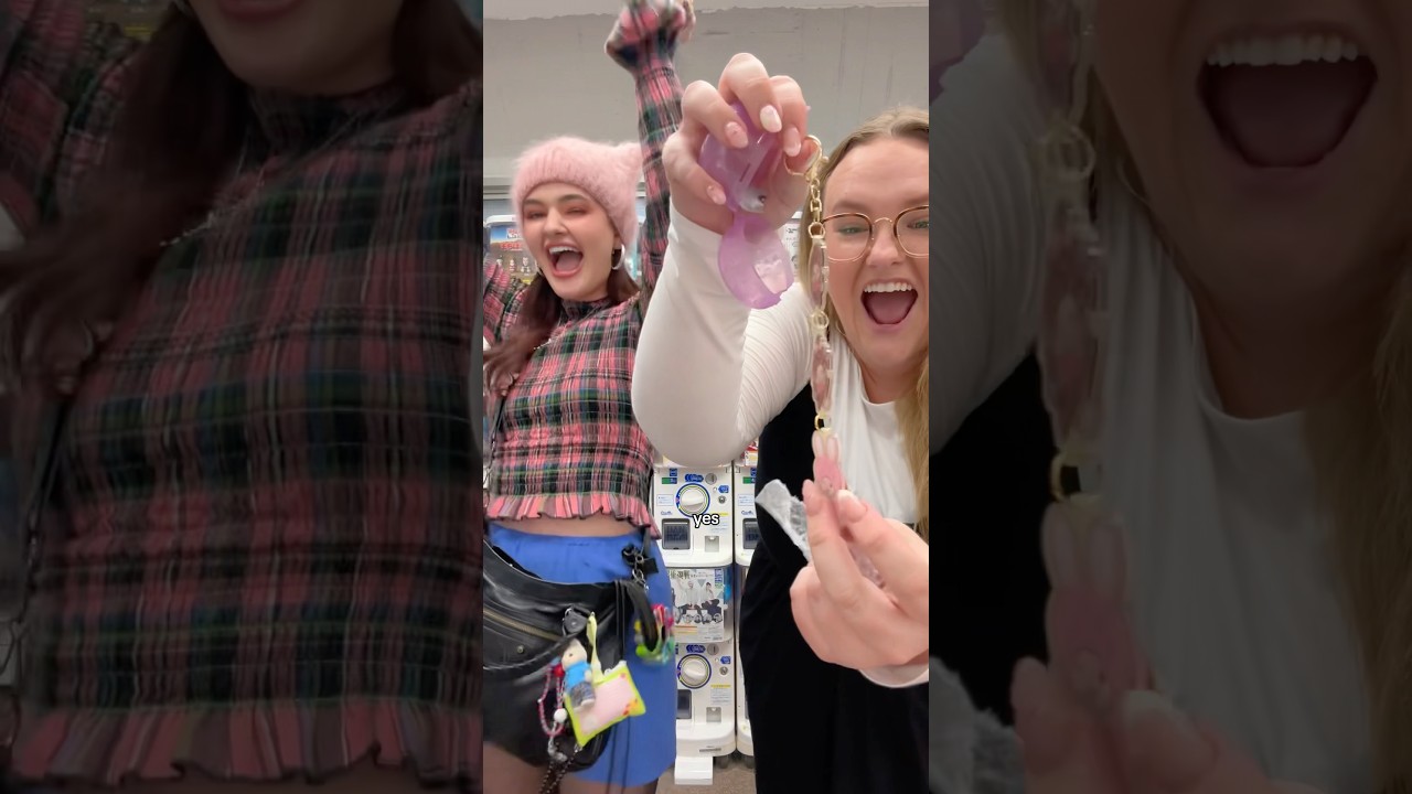 Gachapon unboxing in Tokyo!!! 🤞🏻🩷👯&zwj;♀️🎲 #gachapon #gacha #gachaopening #japanshopping #tokyo