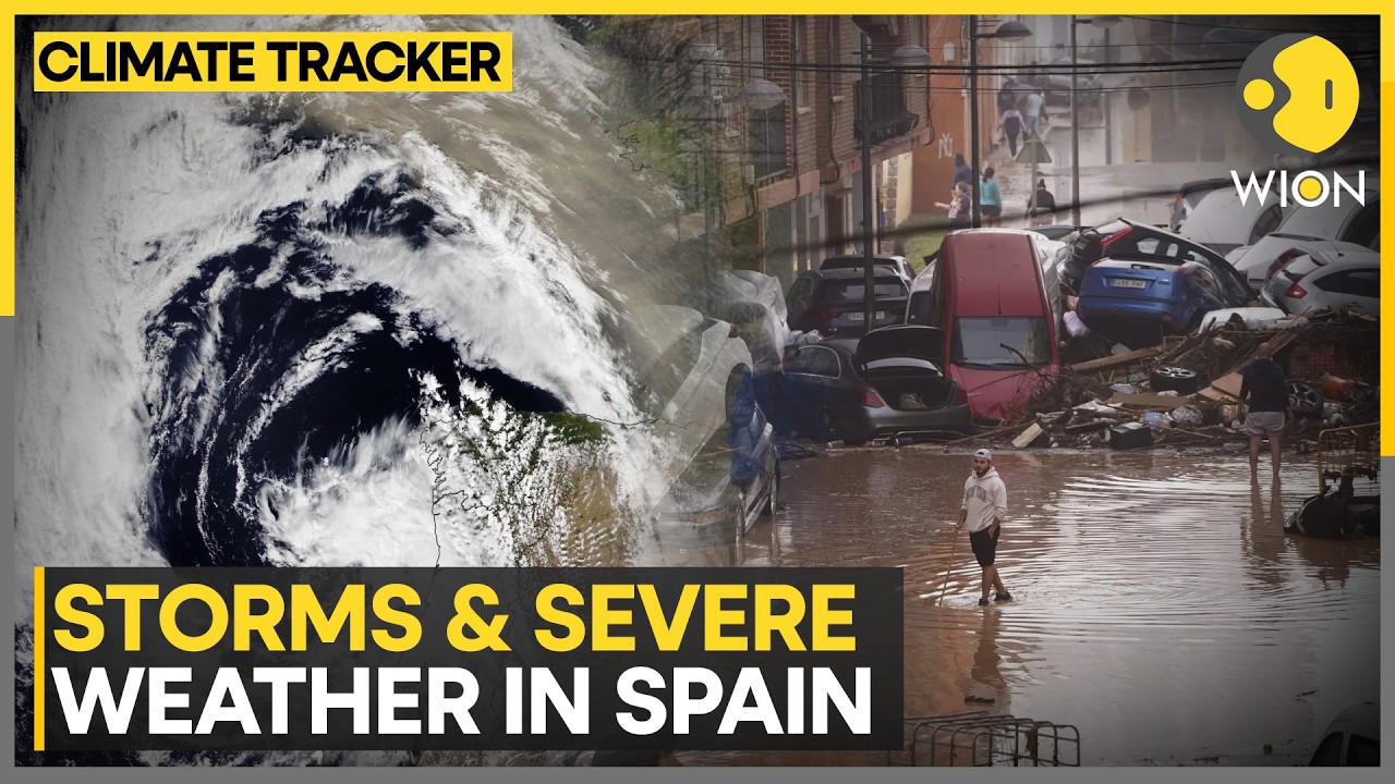 Spain Battles Floods: Historic Floods Hit Spain as Rivers Swell After Storms | WION