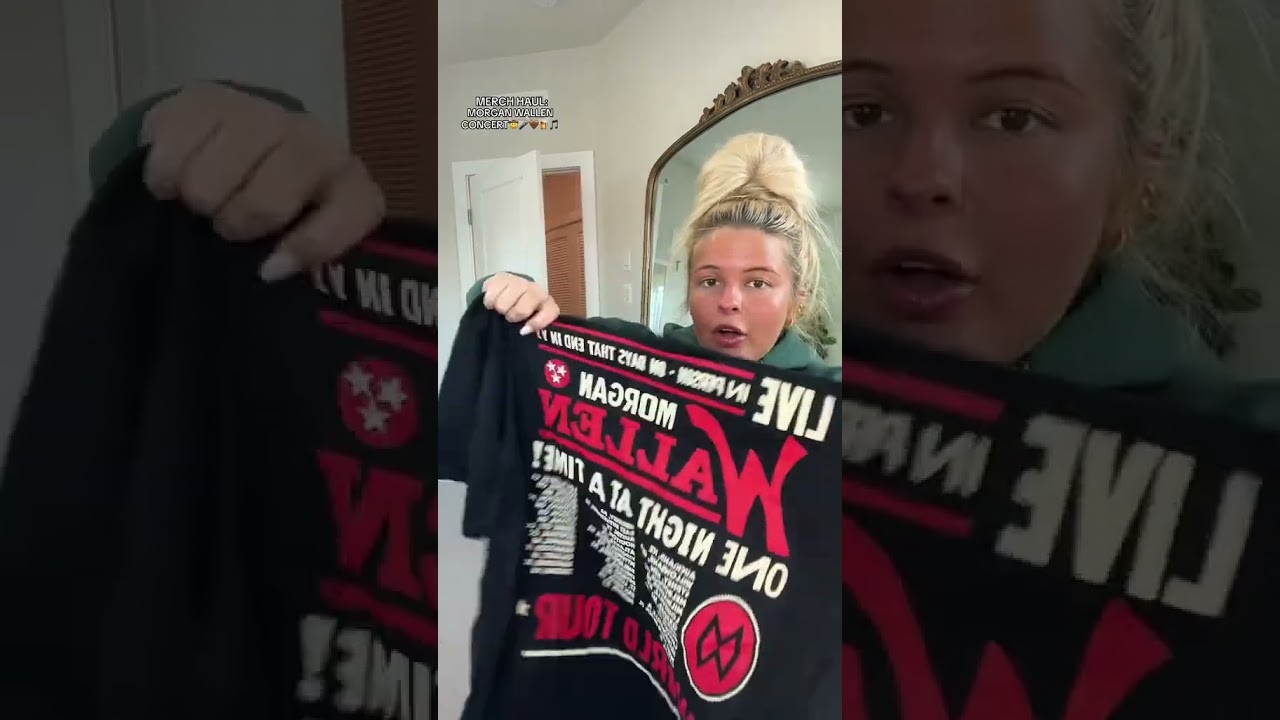THE HOODIE IS SO CUTE🤎💚 #merchhaul #haul #concert #morganwallen