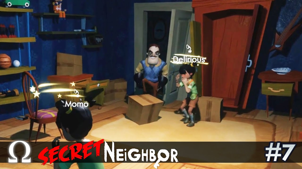 THE NEIGHBOR FINALLY CAUGHT ON TAPE! | Secret Neighbor #7 Multiplayer W/ Friends!