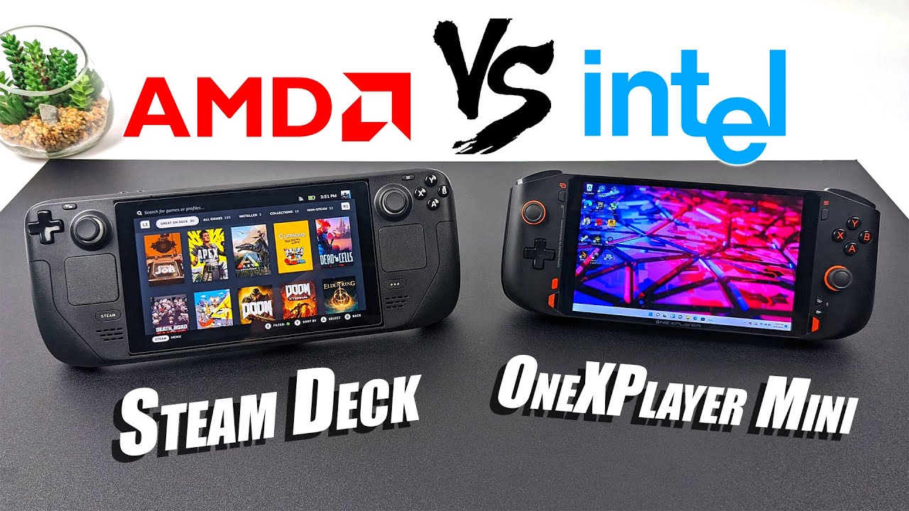 Steam Deck Vs The OneXPlayer Mini! Can Intel Beat AMD In This Hand-Held PC Face-Off?