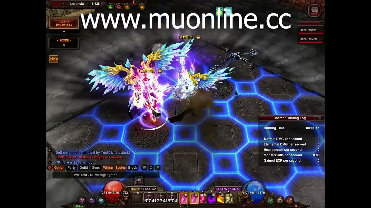 pvp darklord dl - muonline s18 - best pvp