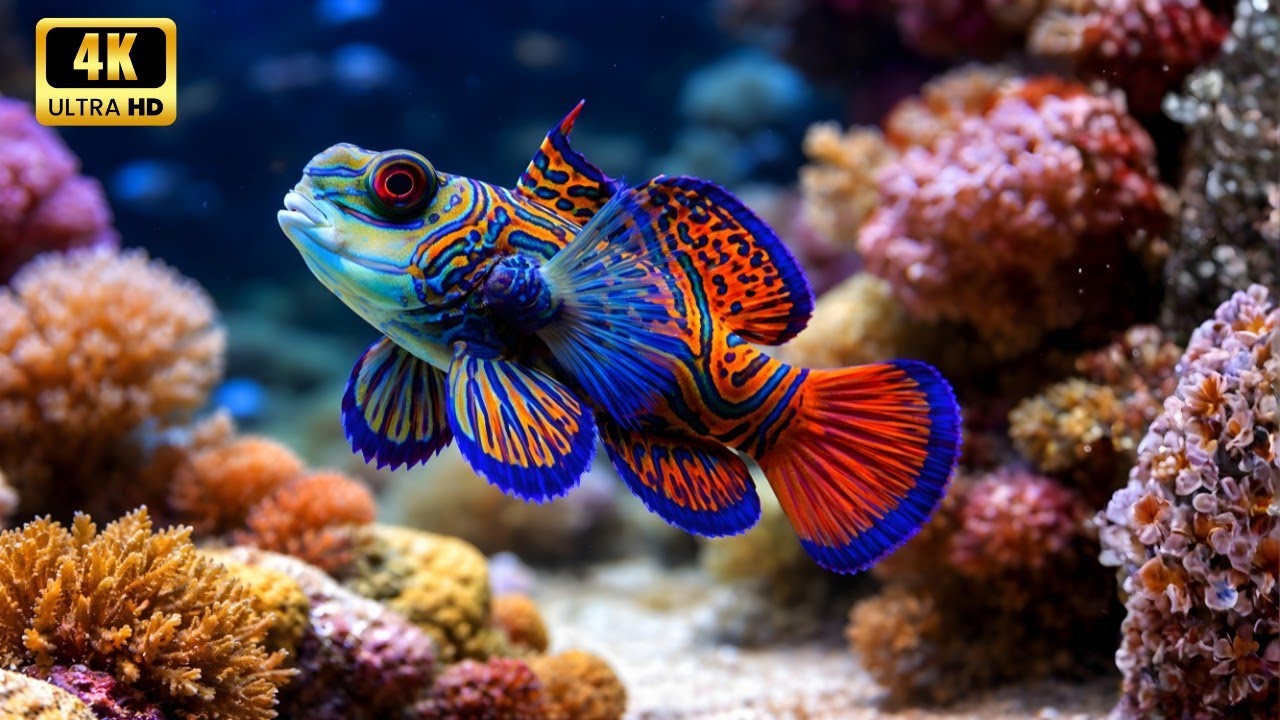 Relaxing Reef Fish in 4K | Ocean Sounds for Insomnia & Anxiety
